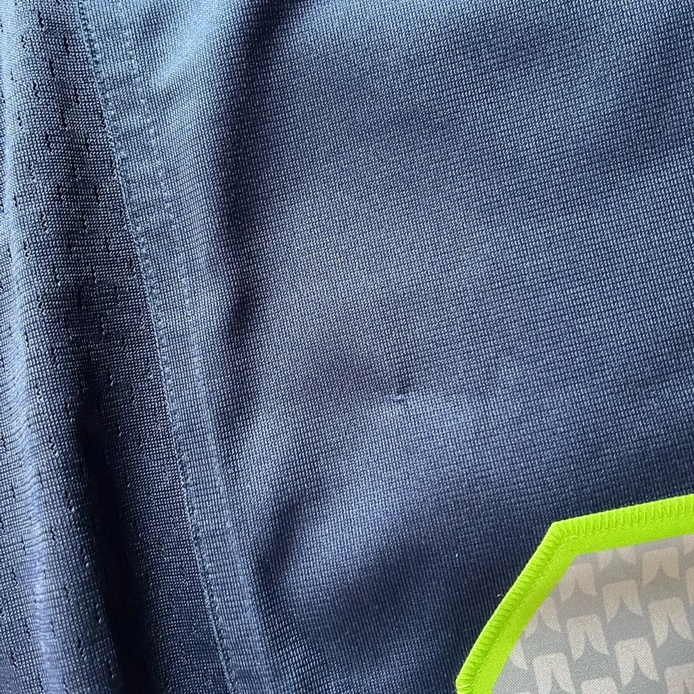 NFL Men's Navy and Lime Green Jersey - Picture 7 of 7